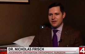 Dr. Frisch featured on Channel 4 discussing new treatment options for joint pain